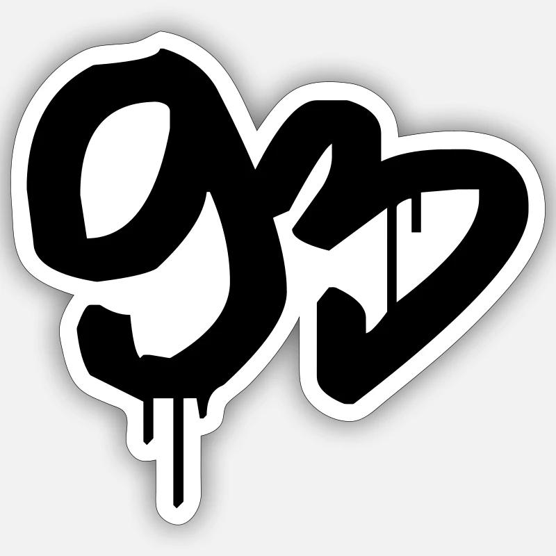 93 - Graffiti Sticker Größe S (10 x 10 cm)