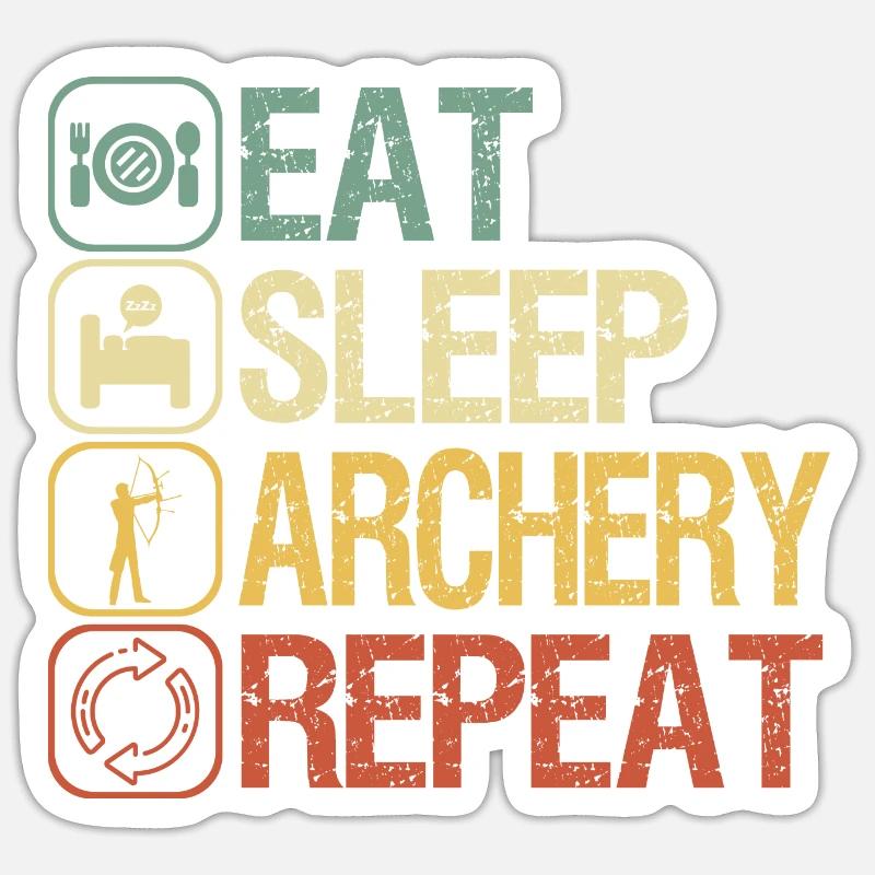 Archer - Sticker size S (10 x 10 cm) - white matte
