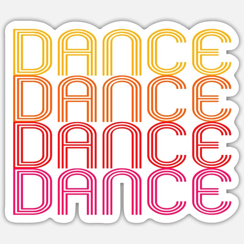 DANCE Sticker size S (10 x 10 cm)