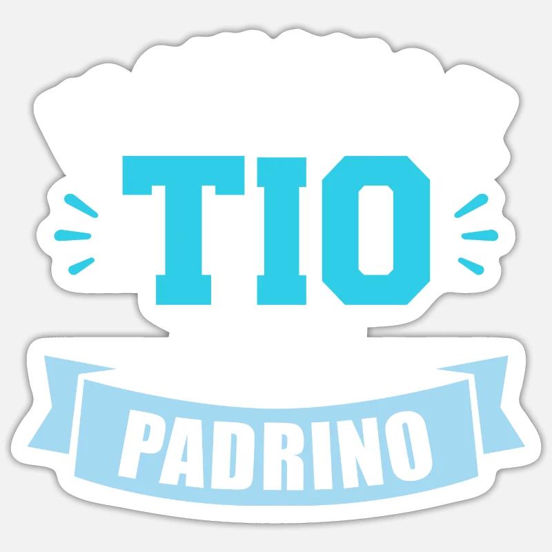 Parrain - Sticker taille S (10 x 10 cm) - blanc mat