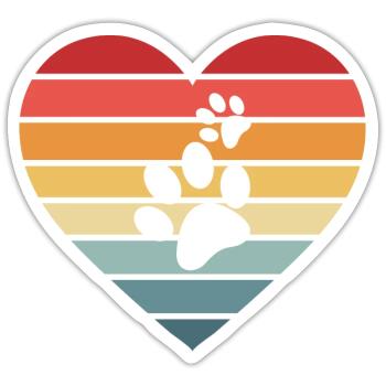 Hund Hunde - Sticker Größe S (10 x 10 cm) - Mattweiß - Vorne