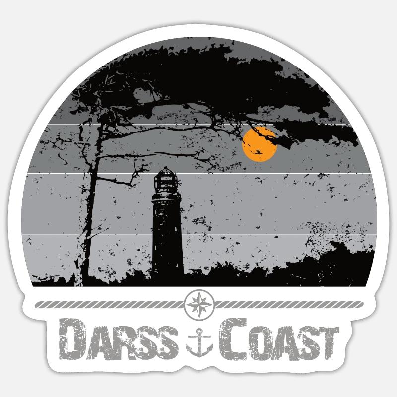 Darss Coast - Halbinsel Darss Sticker size S (10 x 10 cm)