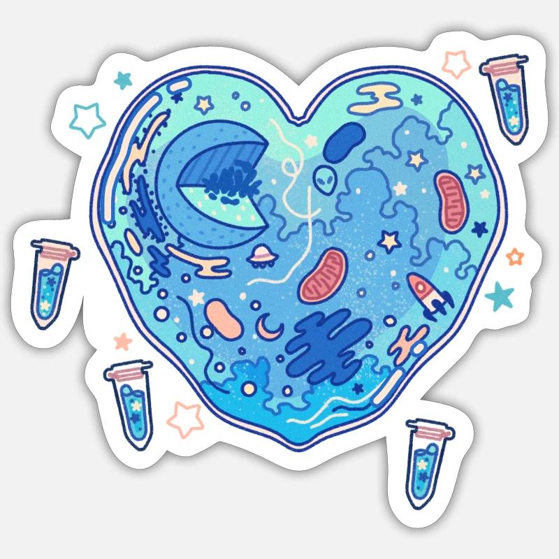 Alien cell Sticker size S (10 x 10 cm)