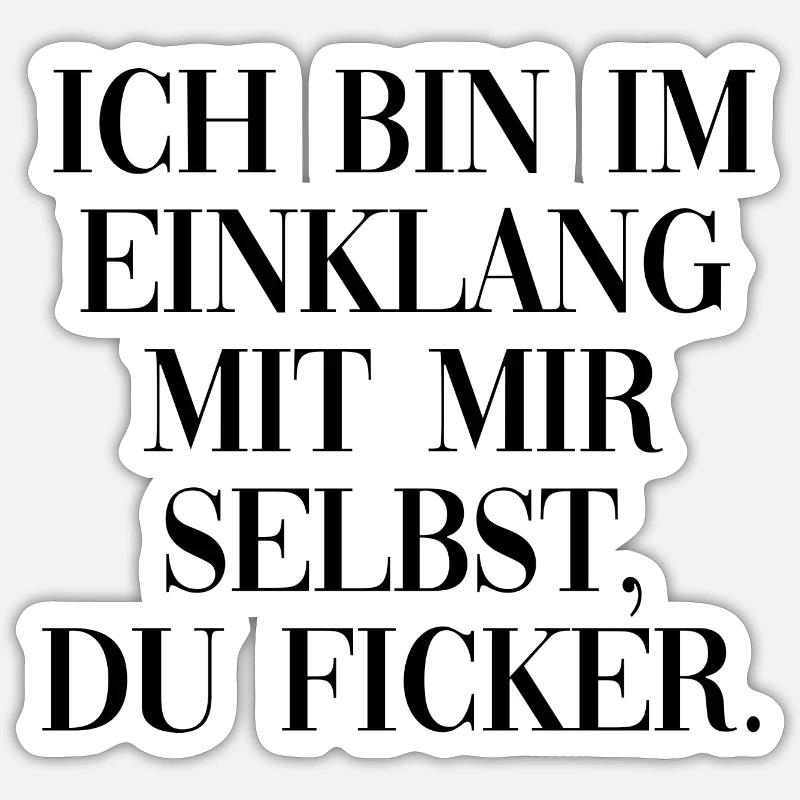 einklang - Sticker Größe S (10 x 10 cm) - Mattweiß
