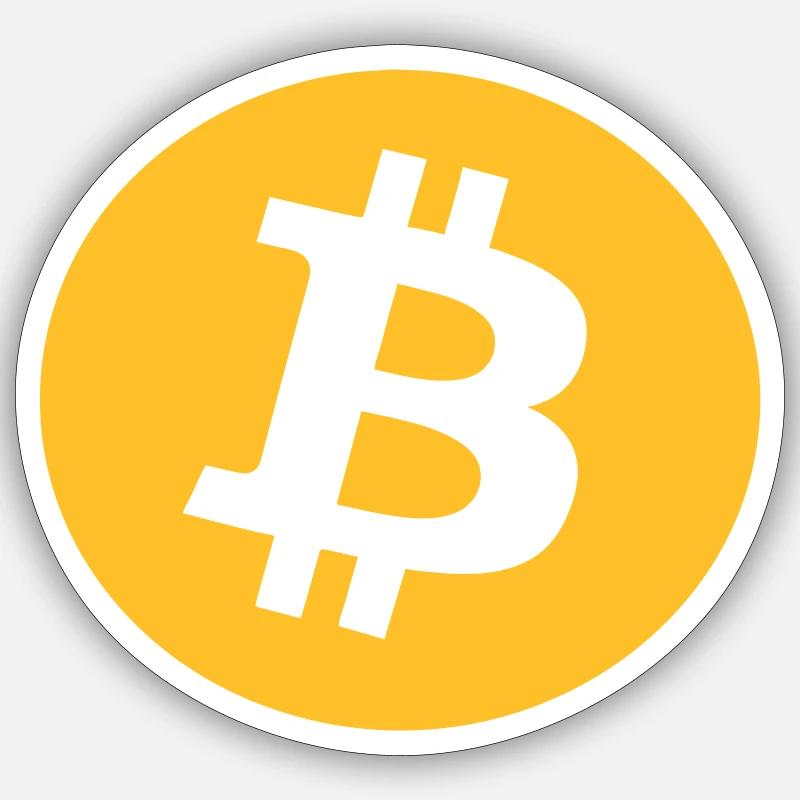 bitcoin - Sticker size S (10 x 10 cm) - white matte