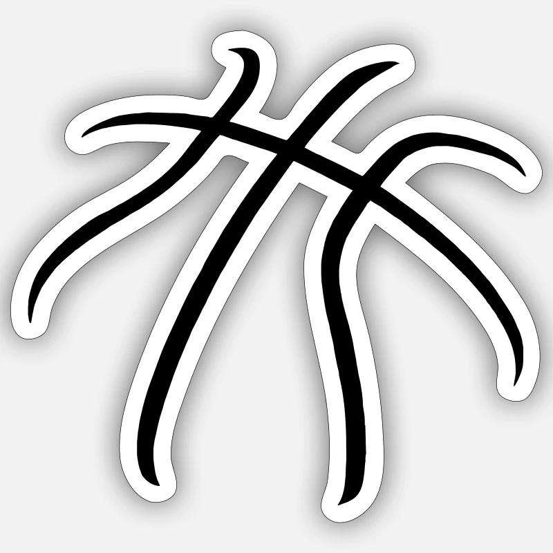 Basket - Sticker size S (10 x 10 cm) - white matte