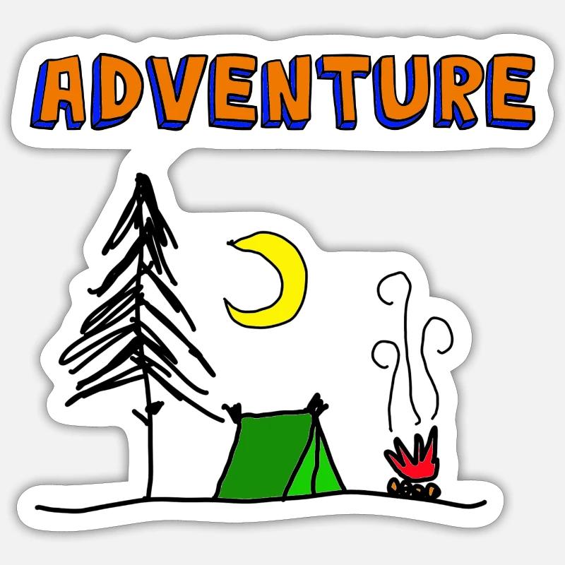 aventure Sticker taille S (10 x 10 cm)