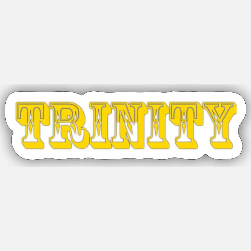 Trinity - Sticker Größe S (10 x 10 cm) - Mattweiß