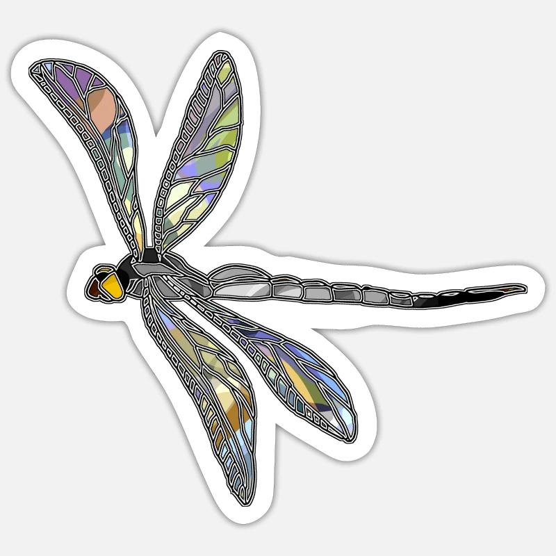 Dragonfly Sticker size S (10 x 10 cm)