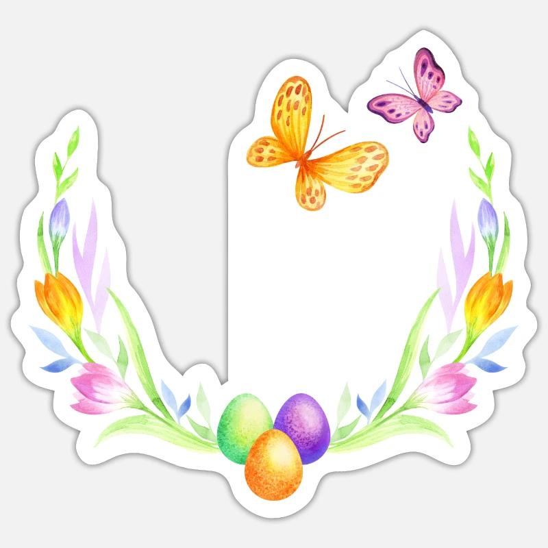 Easter spring spring flowers nature spring Sticker size S (10 x 10 cm)