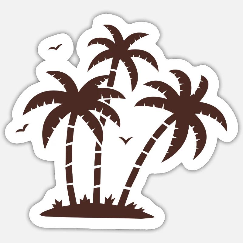 Palm trees Sticker size S (10 x 10 cm)