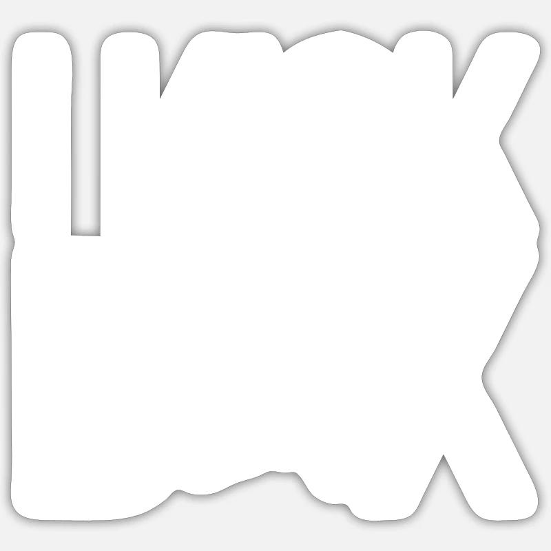 Ich Kickboxe Kickboxer Kickboxen Kickboxing - Sticker Größe S (10 x 10 cm) - Mattweiß