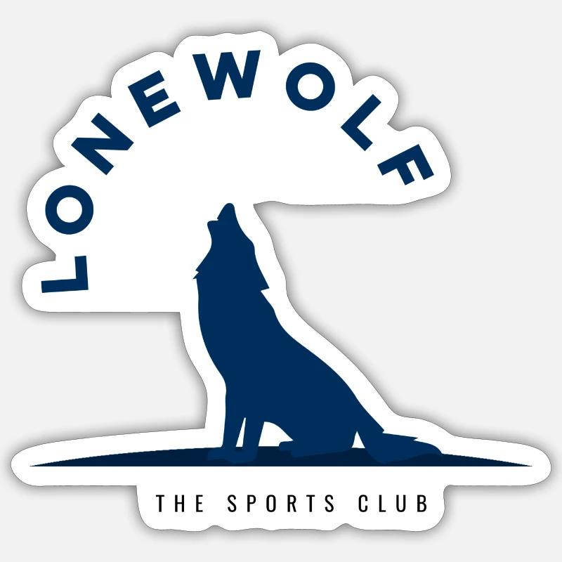 Lone Wolf Sticker size S (10 x 10 cm)