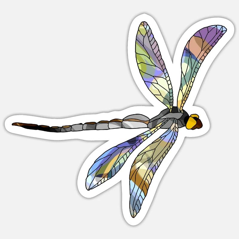 Libelle Sticker Größe S (10 x 10 cm)