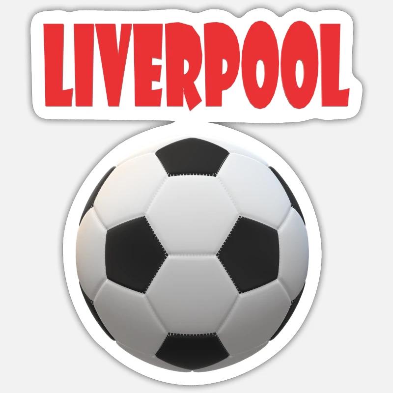 Liverpool Design - Sticker Größe S (10 x 10 cm) - Mattweiß