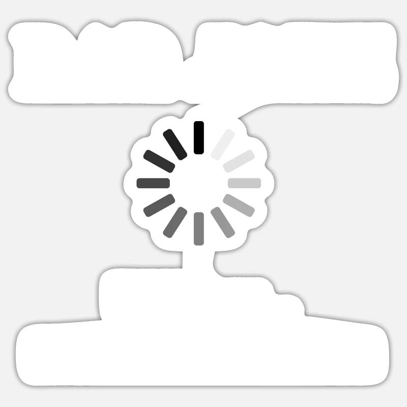 Dad Joke Loading White Sticker Größe S (10 x 10 cm)