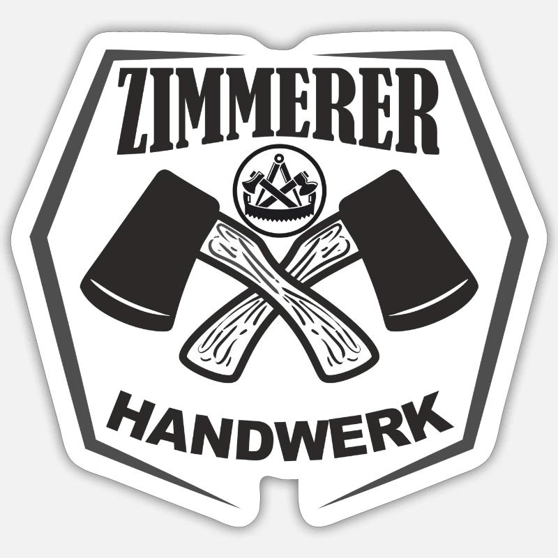 ZIMMERER Handwerk Sticker Größe S (10 x 10 cm)