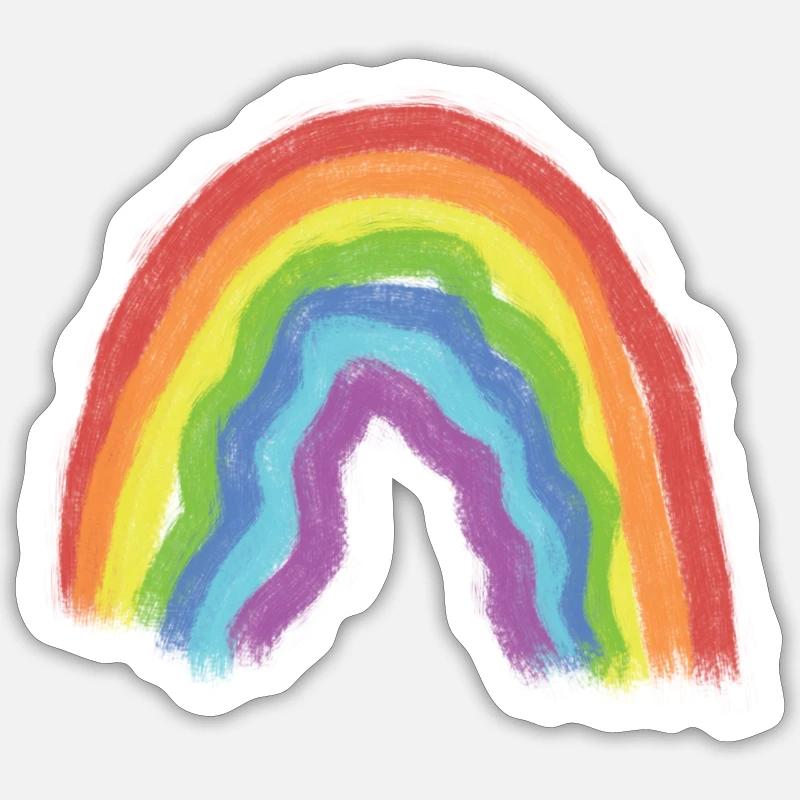 Regenbogen Sticker Größe S (10 x 10 cm)