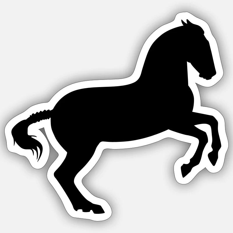 Working equitation Barockpferd Sticker Größe S (10 x 10 cm)