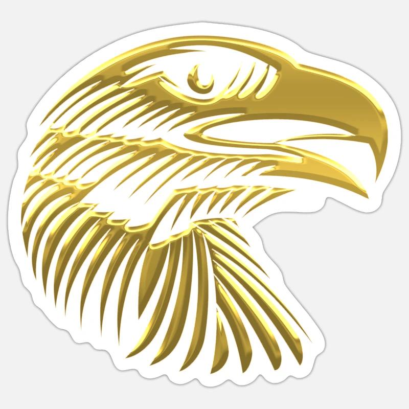 Eagles Eagle Eagle bird falcon hawk Sticker size S (10 x 10 cm)