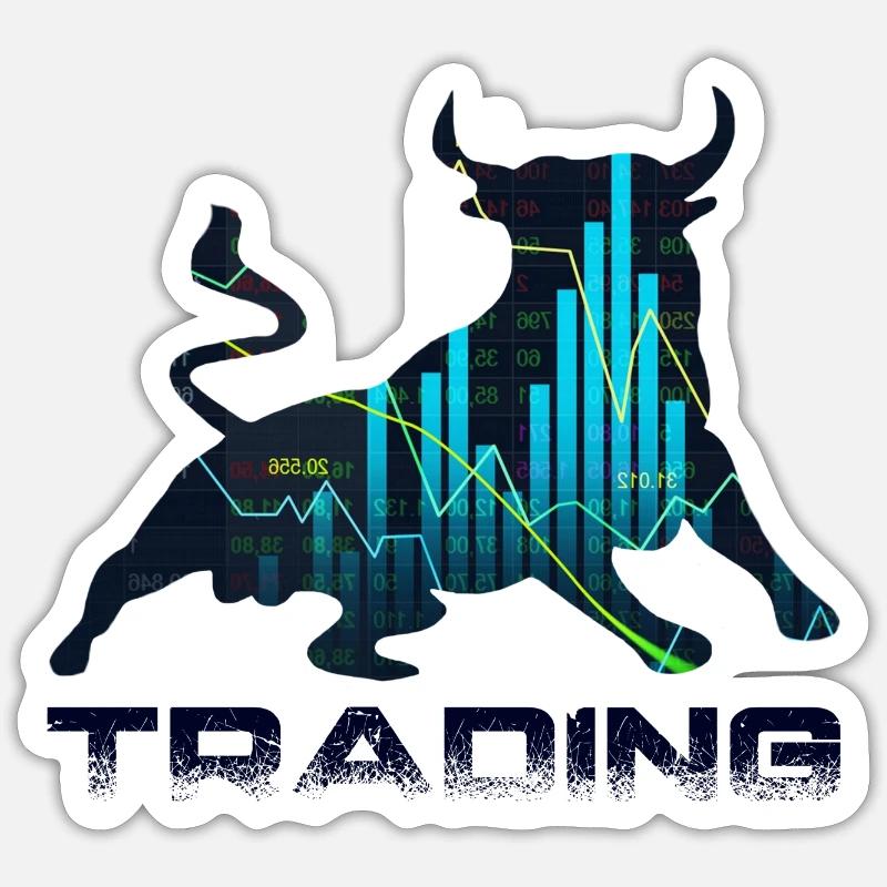 Trading - Sticker size S (10 x 10 cm) - white matte