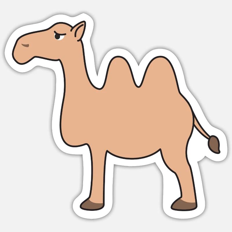Kamel Sticker Größe S (10 x 10 cm)
