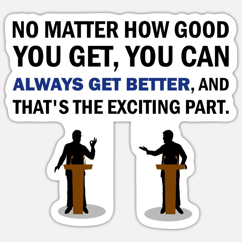 debate Sticker size S (10 x 10 cm)