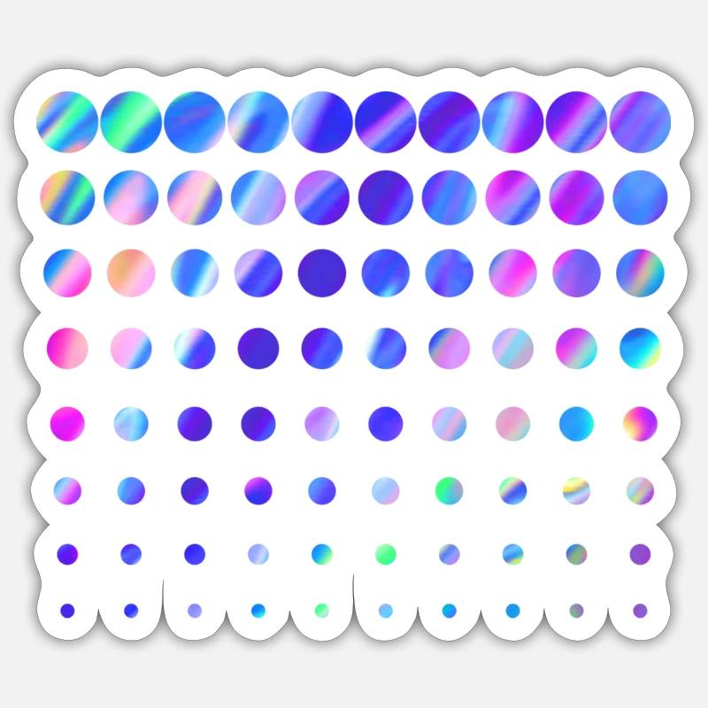 Techno Rain Sticker Größe S (10 x 10 cm)