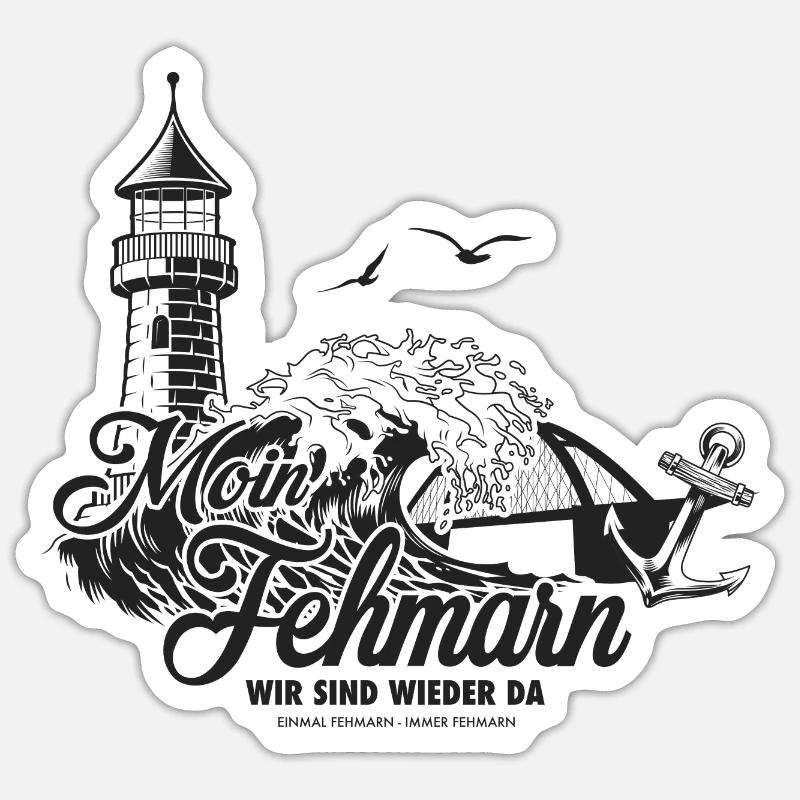 FEHMARN wir sind wieder da Sticker Größe S (10 x 10 cm)