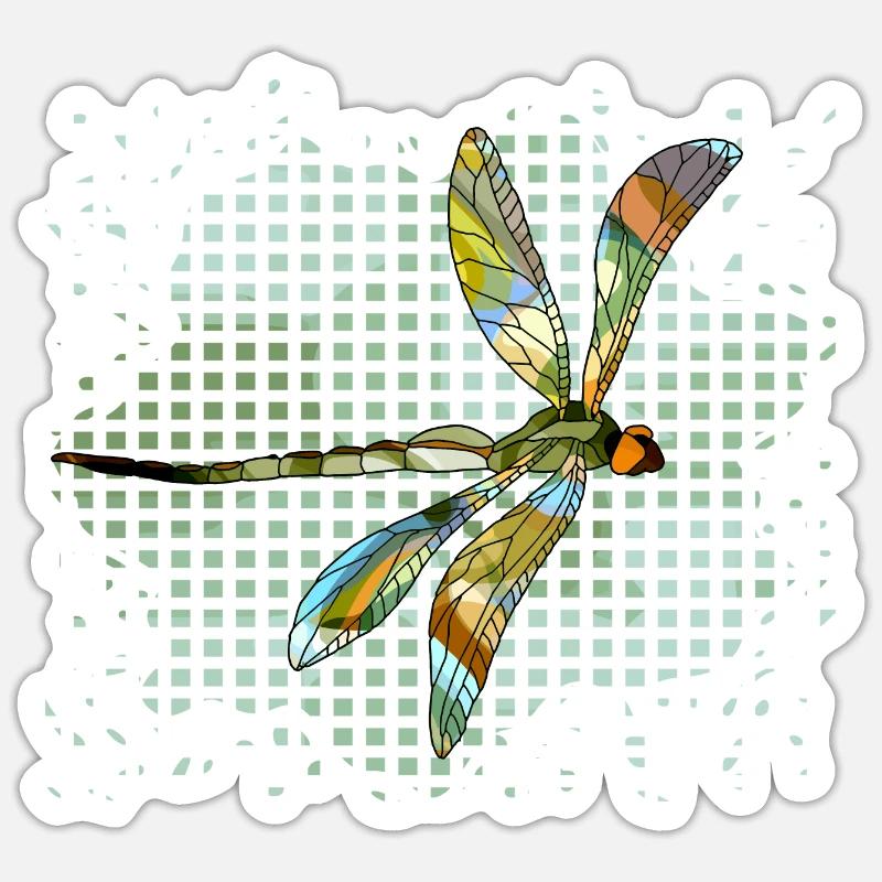 Libellule Sticker taille S (10 x 10 cm)