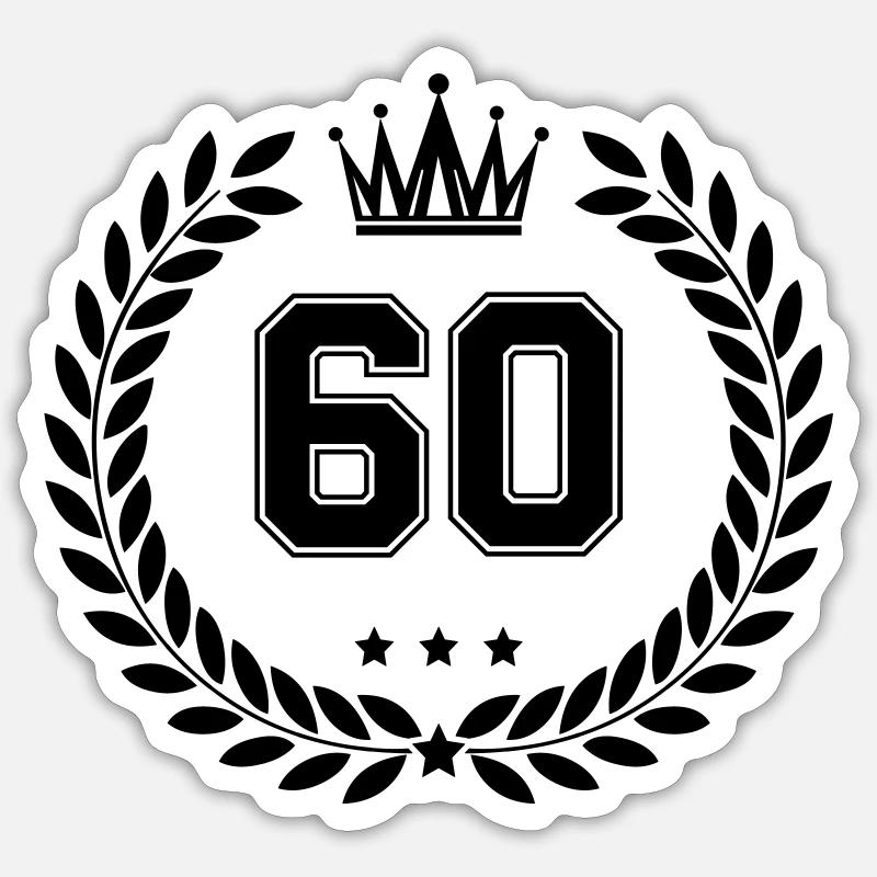 Armer 60 - Sticker taille S (10 x 10 cm) - blanc mat