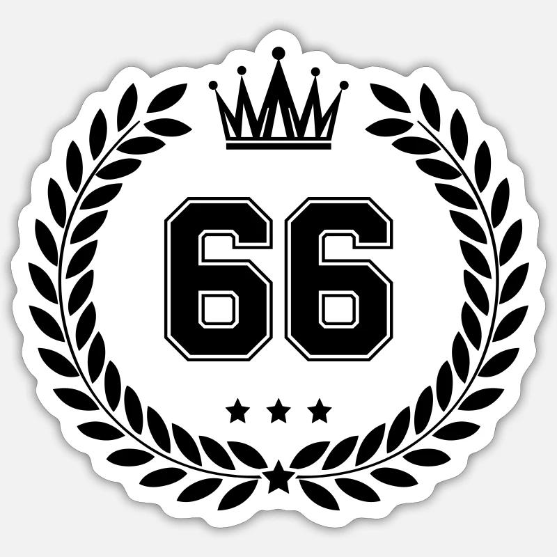 Armoiries 66 - Sticker taille S (10 x 10 cm) - blanc mat