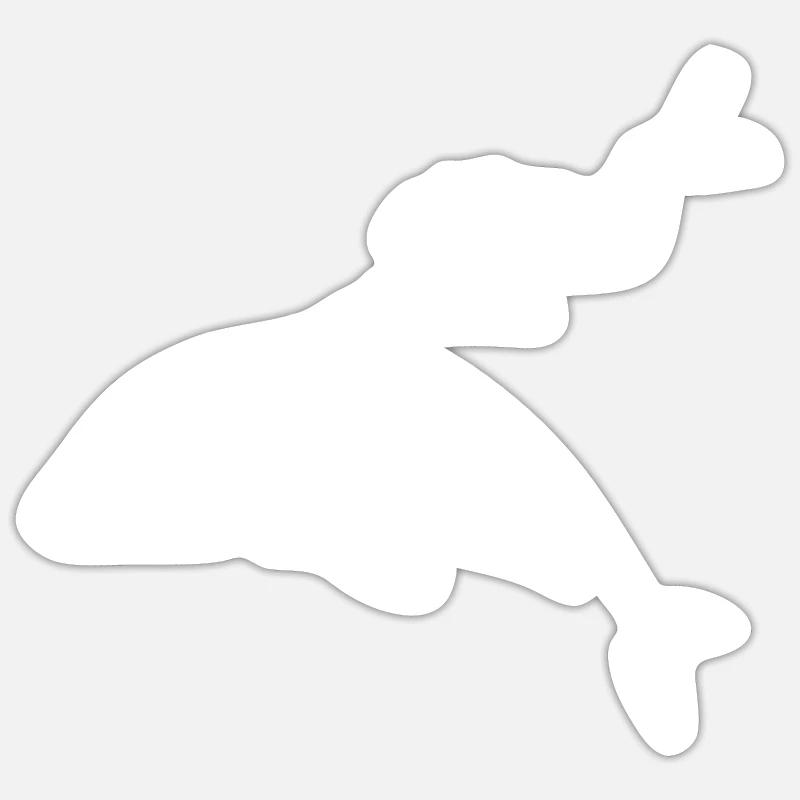 Diving Dive Dive - Sticker size S (10 x 10 cm) - white matte