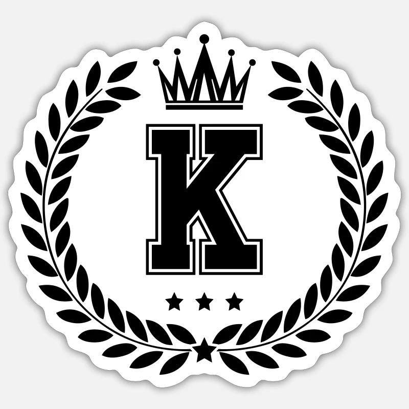 escudo de armas K Pegatina