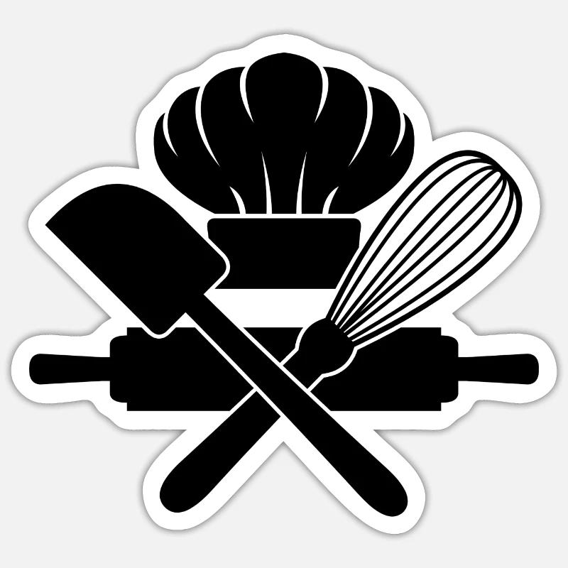 Baking & Pastry Lovers, Baking Tools & Utensils Sticker size S (10 x 10 cm)
