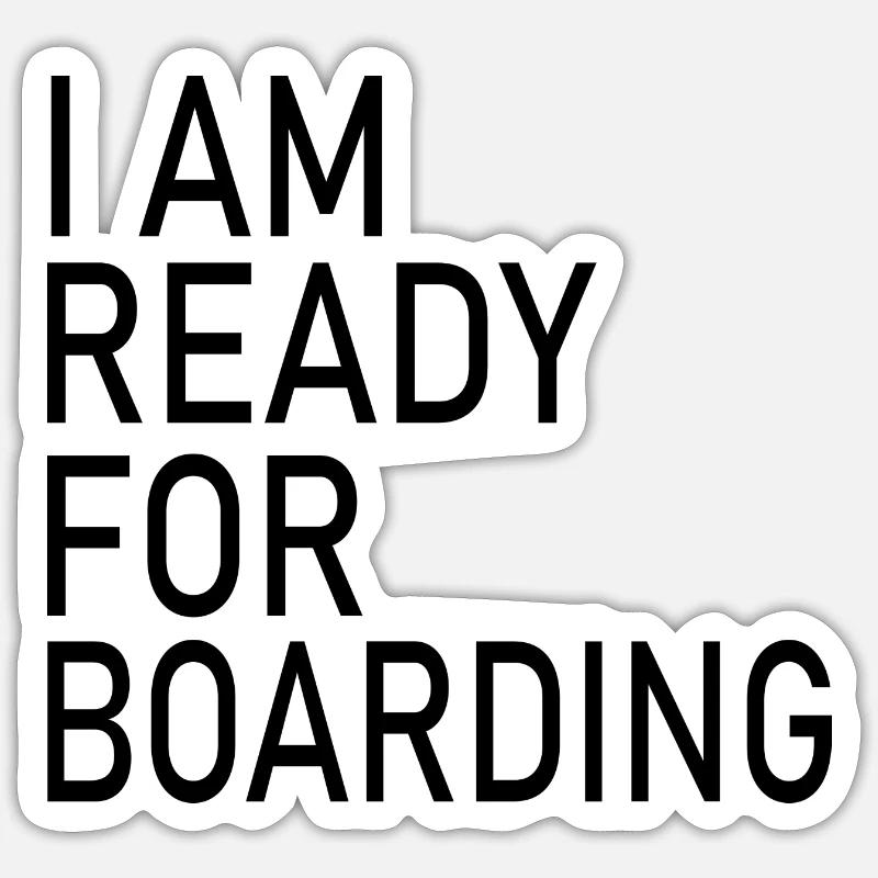 Snowboard Snowboarder - Sticker size S (10 x 10 cm) - white matte