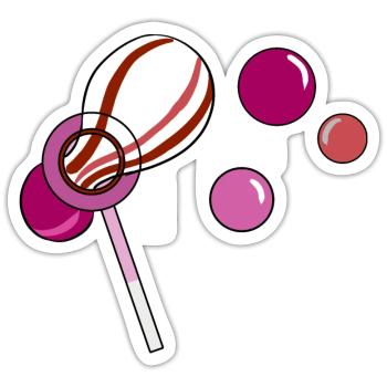Bulles de savon lesbienne Cadeau lesbien - Sticker taille S (10 x 10 cm) - blanc mat - Devant