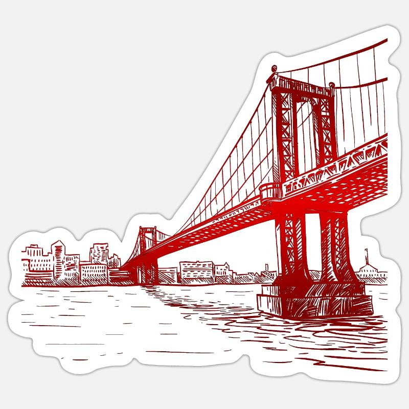 Bridge Sticker size S (10 x 10 cm)