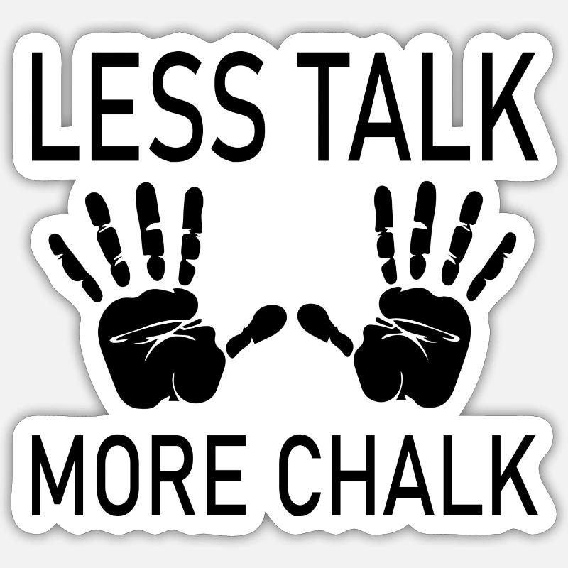 Bouldering Climbing - Sticker size S (10 x 10 cm) - white matte