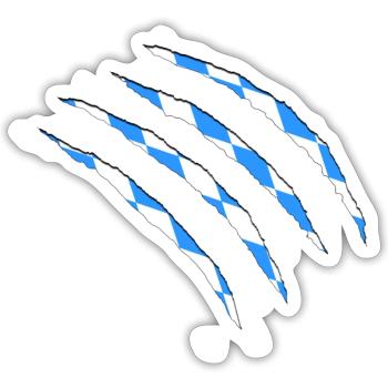 Bayern - Sticker Größe S (10 x 10 cm) - Mattweiß - Vorne