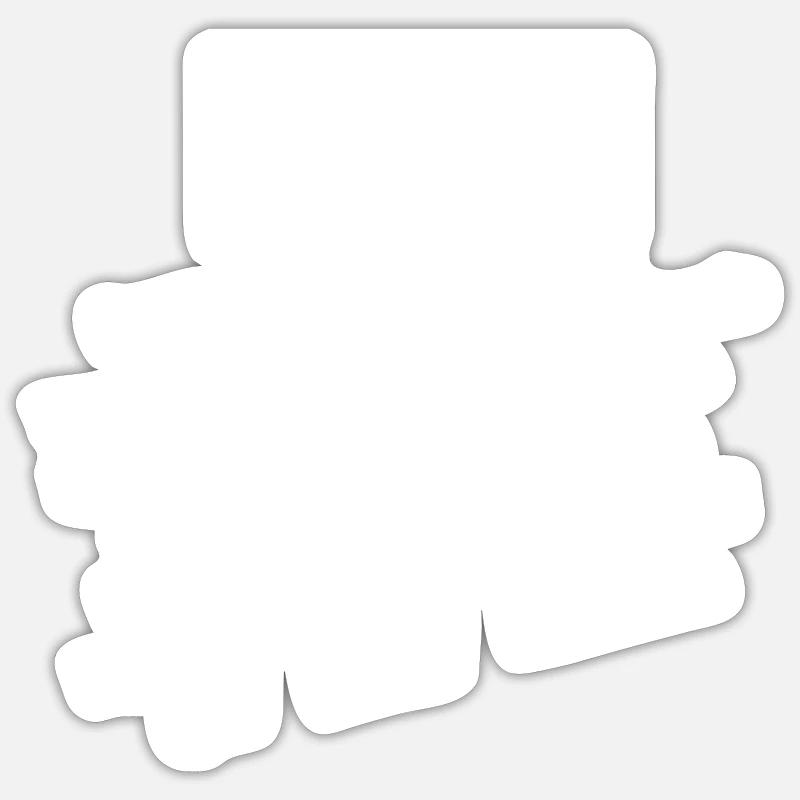 Licht Text - Sticker Größe S (10 x 10 cm) - Mattweiß