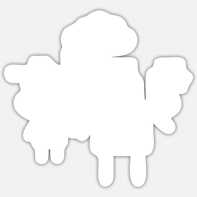 Papa Was sind Clouds, die hauptsächlich aus Linux-Servern bestehen Sticker Größe S (10 x 10 cm)