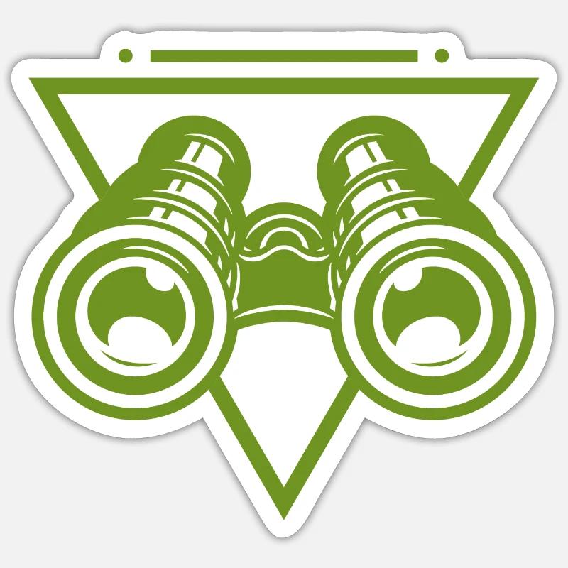 Télescope binoculaire Sticker taille S (10 x 10 cm)