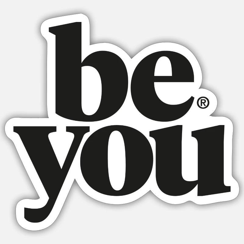 Soyez vous! - Sticker taille S (10 x 10 cm) - blanc mat
