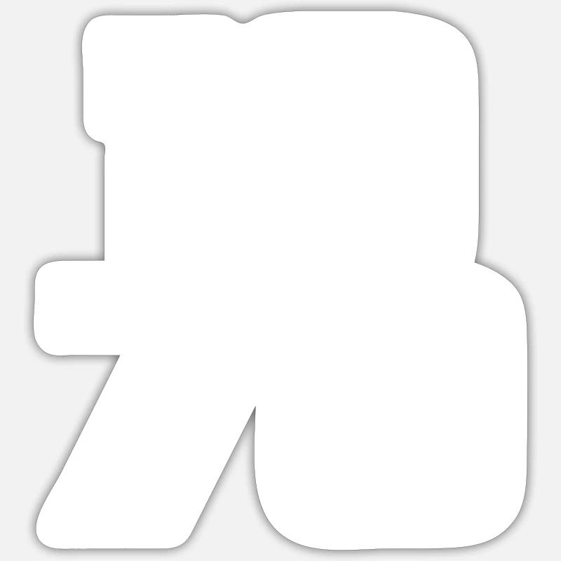 1970 - Sticker taille S (10 x 10 cm) - blanc mat