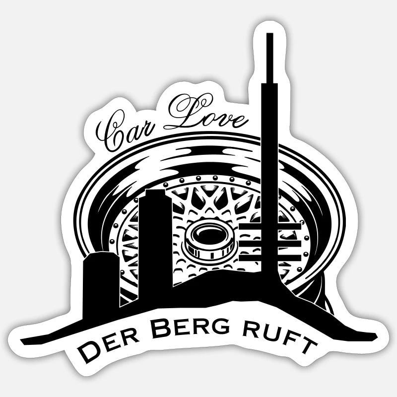 DER BERG RUFT Sticker Größe S (10 x 10 cm)