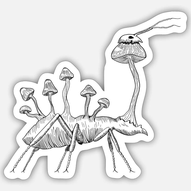 Zombie Ant Sticker size S (10 x 10 cm)