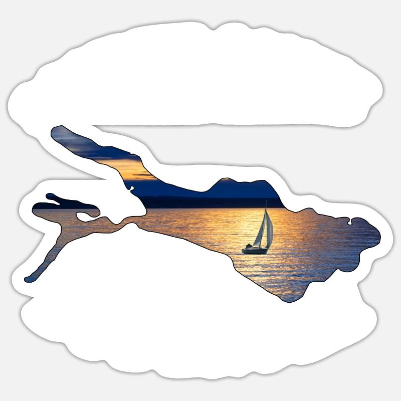 Bodensee Sticker Größe S (10 x 10 cm)