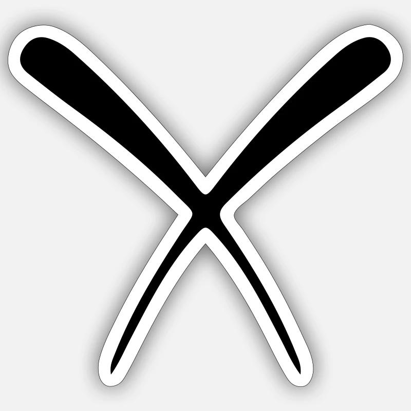 Essstäbchen Baguettes Sushi Sticker taille S (10 x 10 cm)