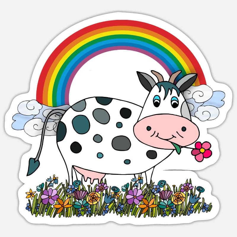 Cow Sticker size S (10 x 10 cm)